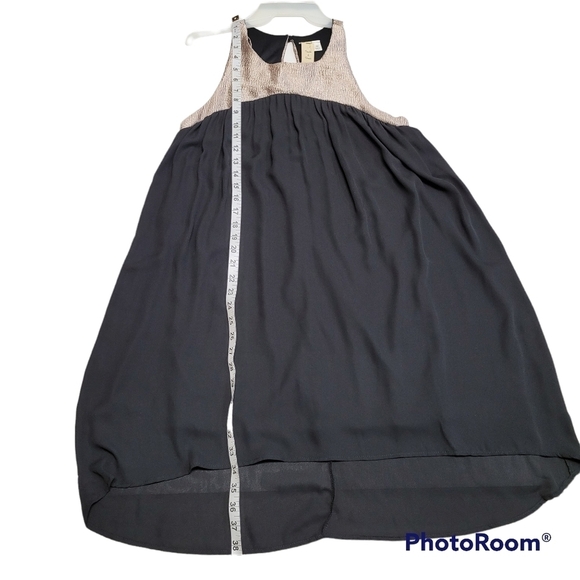 Needle & Thread Black And Metallic Gold Swing Dress - Picture 5 of 7